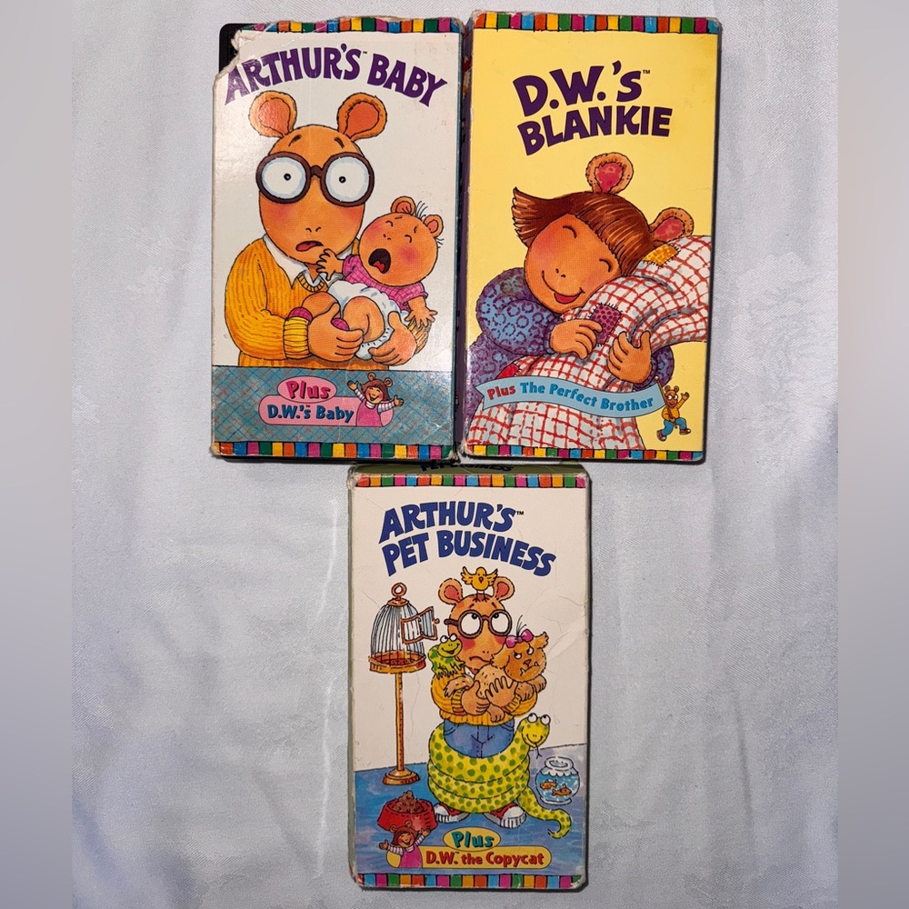 Vintage Arthur VHS Tapes - 1990s - Set of 3